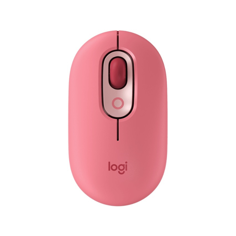 Mouse inalámbrico bluetooth Logitech Pop Rosado