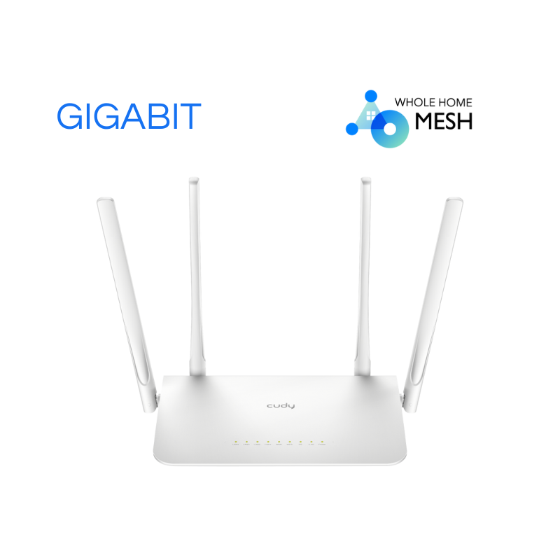 Router Gigabit Inalámbrico AC1200 WR1300 de Cudy – WiFi Rápido y Seguro para el Hogar