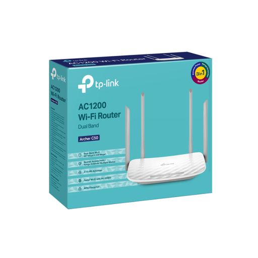 [TP-ARCHER-C50] Router Inalámbrico de Doble Banda AC1200 TP Link Archer C50