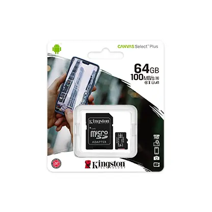 [KS-SDCS-64] MicroSD Kingston Canvas Select Plus 64GB