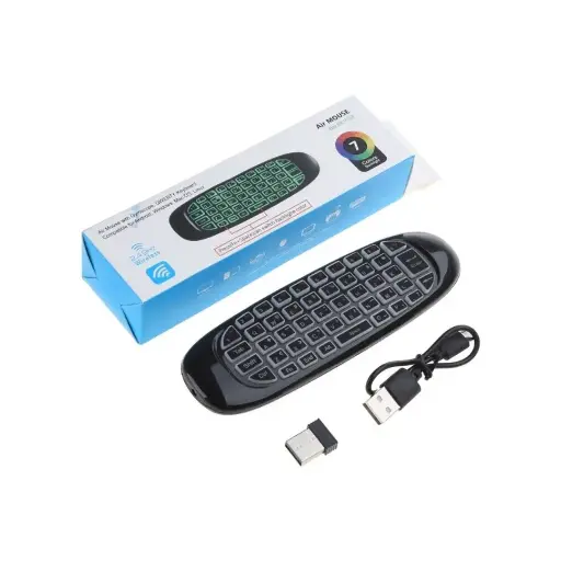 Control con teclado Inalámbrico Air Mouse para Smart TV